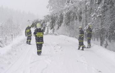 11. 11. 2007 - Moravec - technická pomoc (odstranění dalšího stromu na silnici)