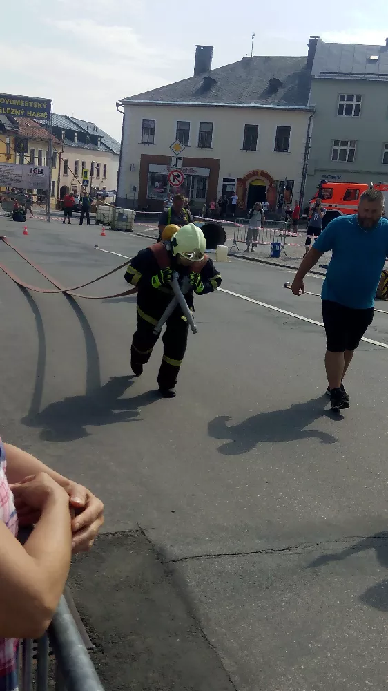 Soutěž TFA (Nejtvrdší hasič přežije) Nové Město na Mor. 8.7.2017