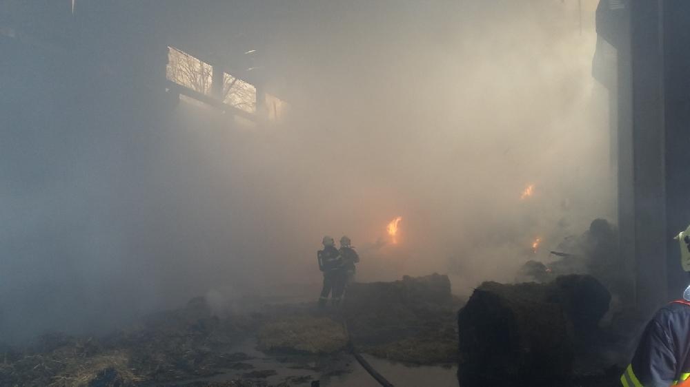 10.2.2018 Řečice - požár seníku
